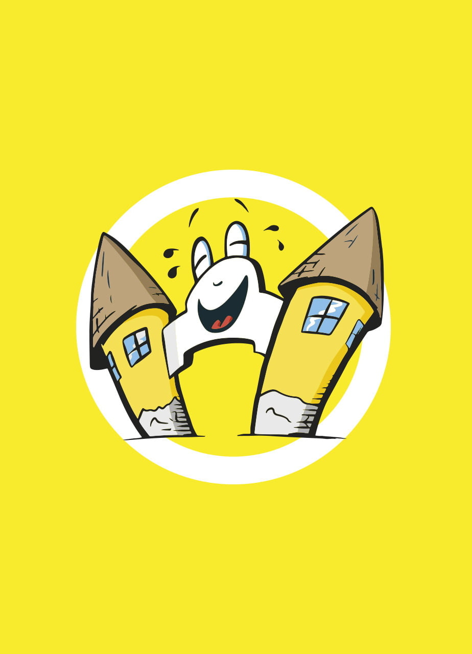 Logo des Guglwald Kabarettsommer 2024 auf gelbem Hintergrund